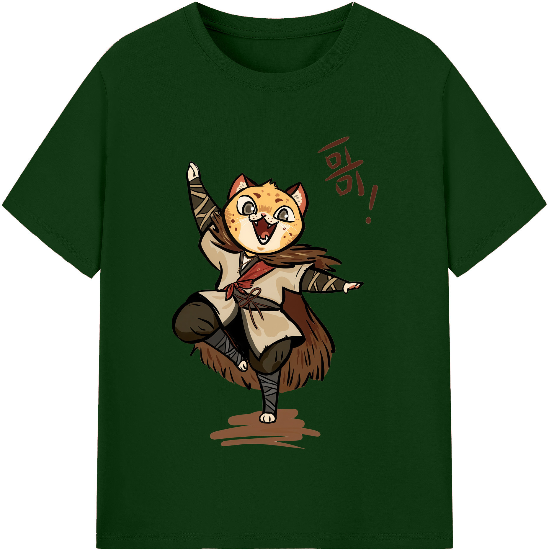 （画像用） Ne Zha 2 ナタ 魔童の大暴れ 綿100％半袖Tシャツ（フロントプリント）